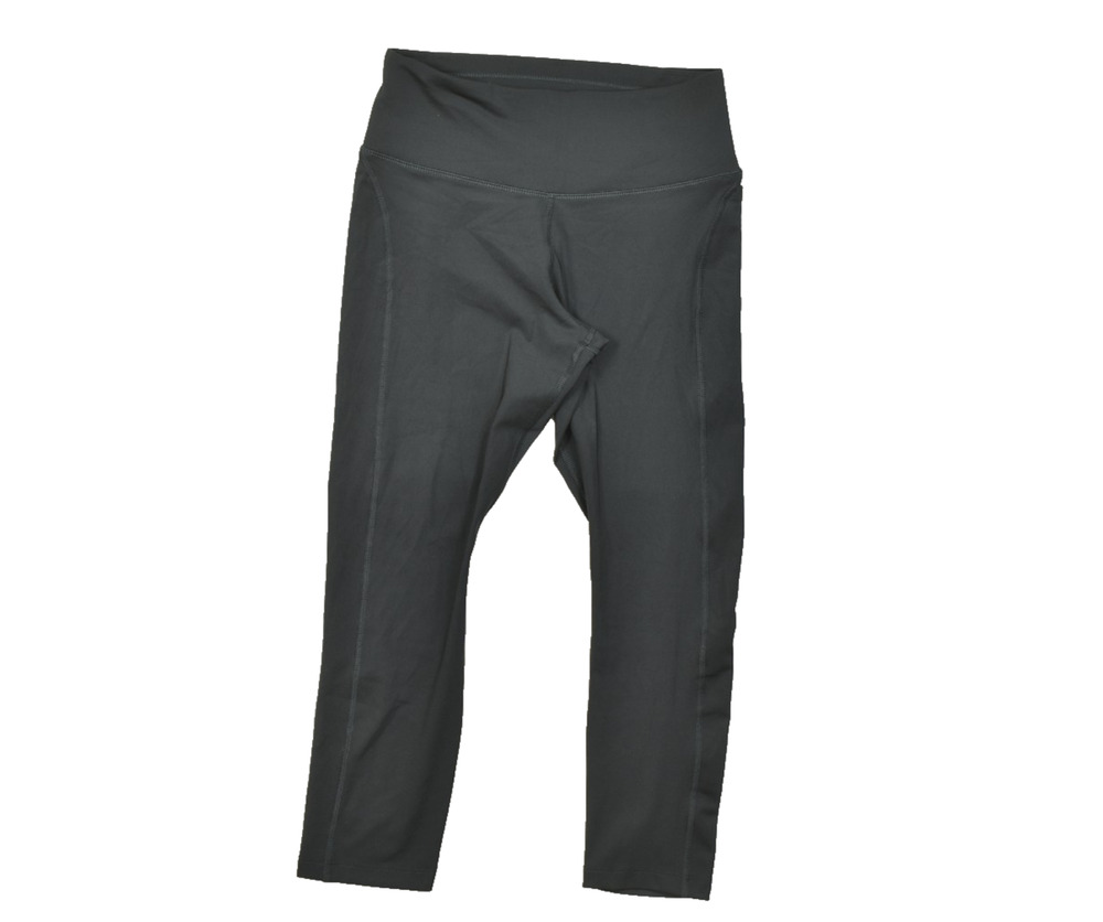 Nike Dri-FIT Black Cropped Running Ankle Legging Regular Size S Polyester